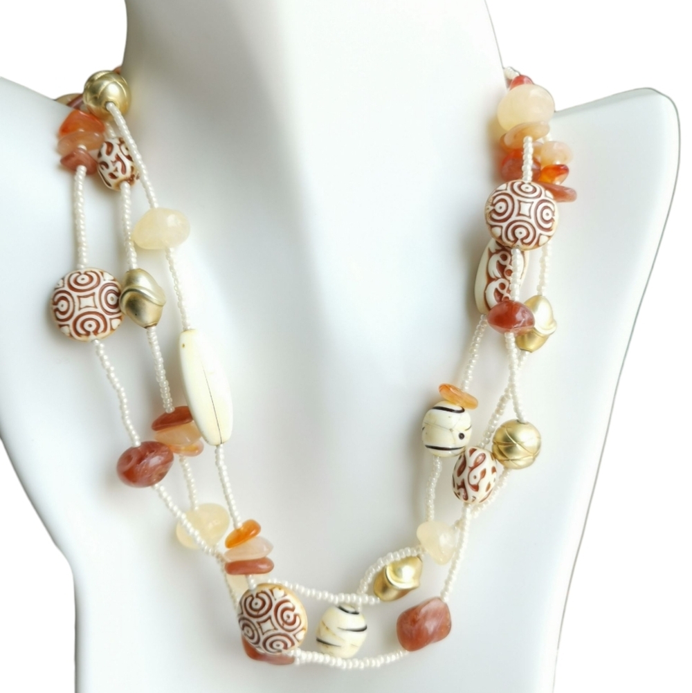 Vintage 70s Beaded Necklace